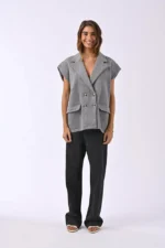 Pull sans manches Christiane Gris