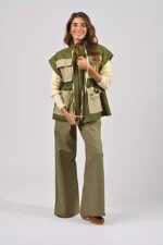 Veste sans manches Nour Kaki