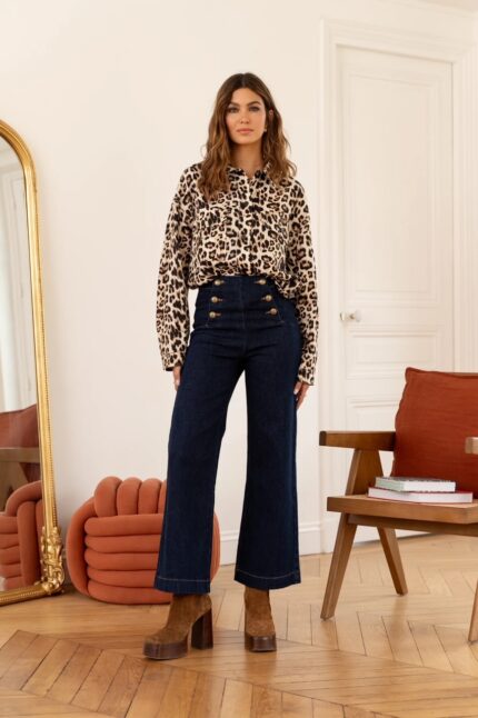 Jean Victorine - denim brut